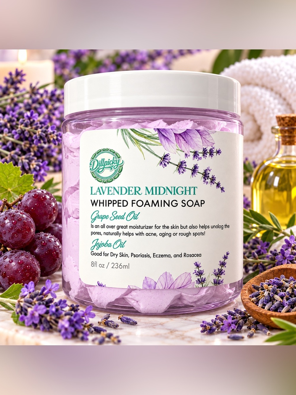 Lavender Midnight Whipped Foaming Soap - Lavender